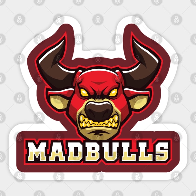 Mad Bulls Sticker by mikailain